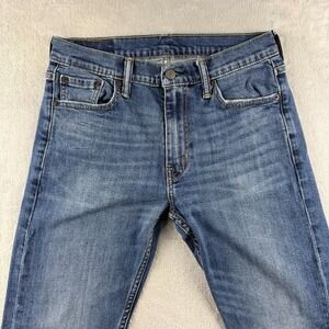 Levis 513 Jeans Mens 30x30 Blue Slim Straight American Stretch Dark Wash Denim